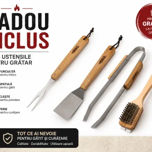 Ustensile pentru gratar cadou