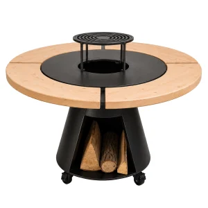 Stație de gătit outdoor Vulcan Con Pro 650 cu bază conică plită oțel 10mm și cenușar integrat