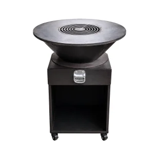 Vulcan Disc Pro 650 plită rotundă grill 65cm cu suport ceaun și grătar central pentru gătit la foc de lemne